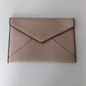 Rebecca Minkoff tan clutch
